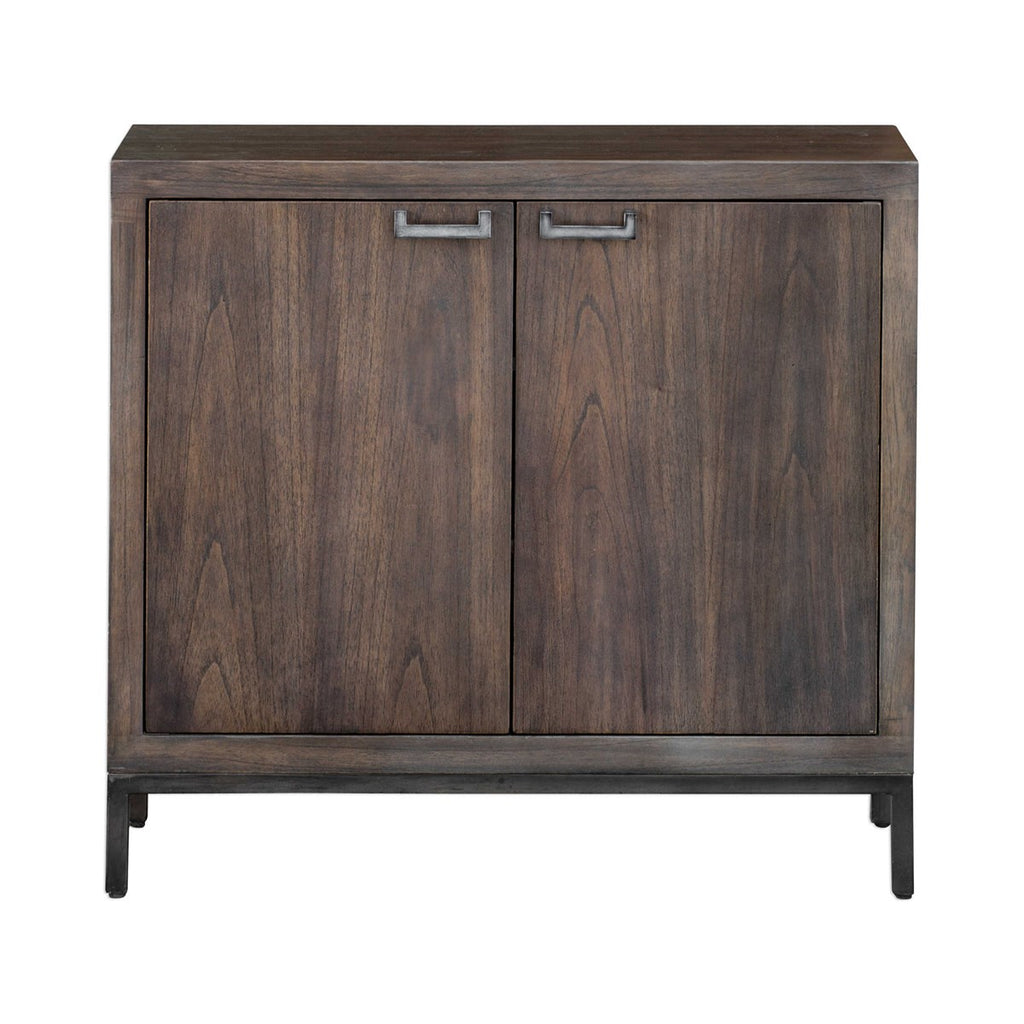 Nadie Light Walnut Console Cabinet - Bombay Mercantile