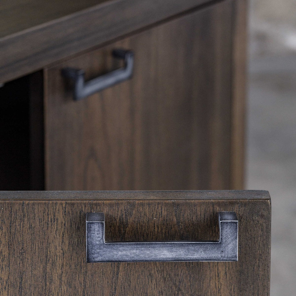 Nadie Light Walnut Console Cabinet - Bombay Mercantile