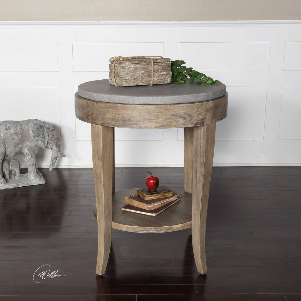 Deka Round Side Table - Bombay Mercantile