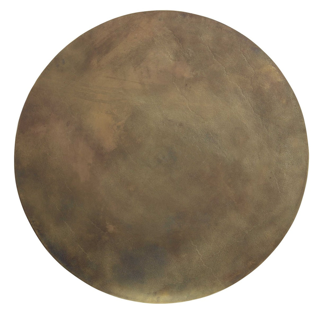 Triplet Antique Brass Coffee Table - Bombay Mercantile