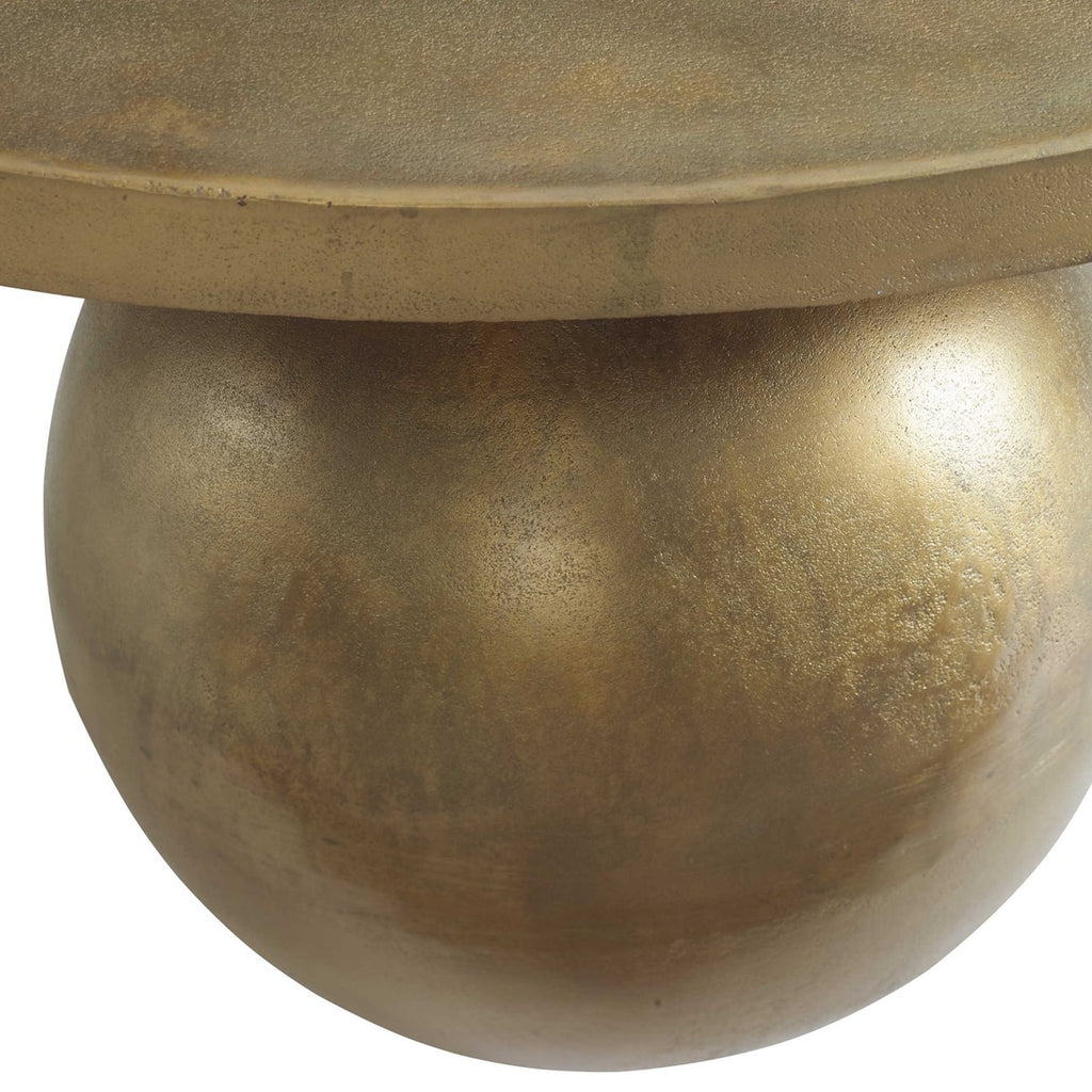 Triplet Antique Brass Coffee Table - Bombay Mercantile