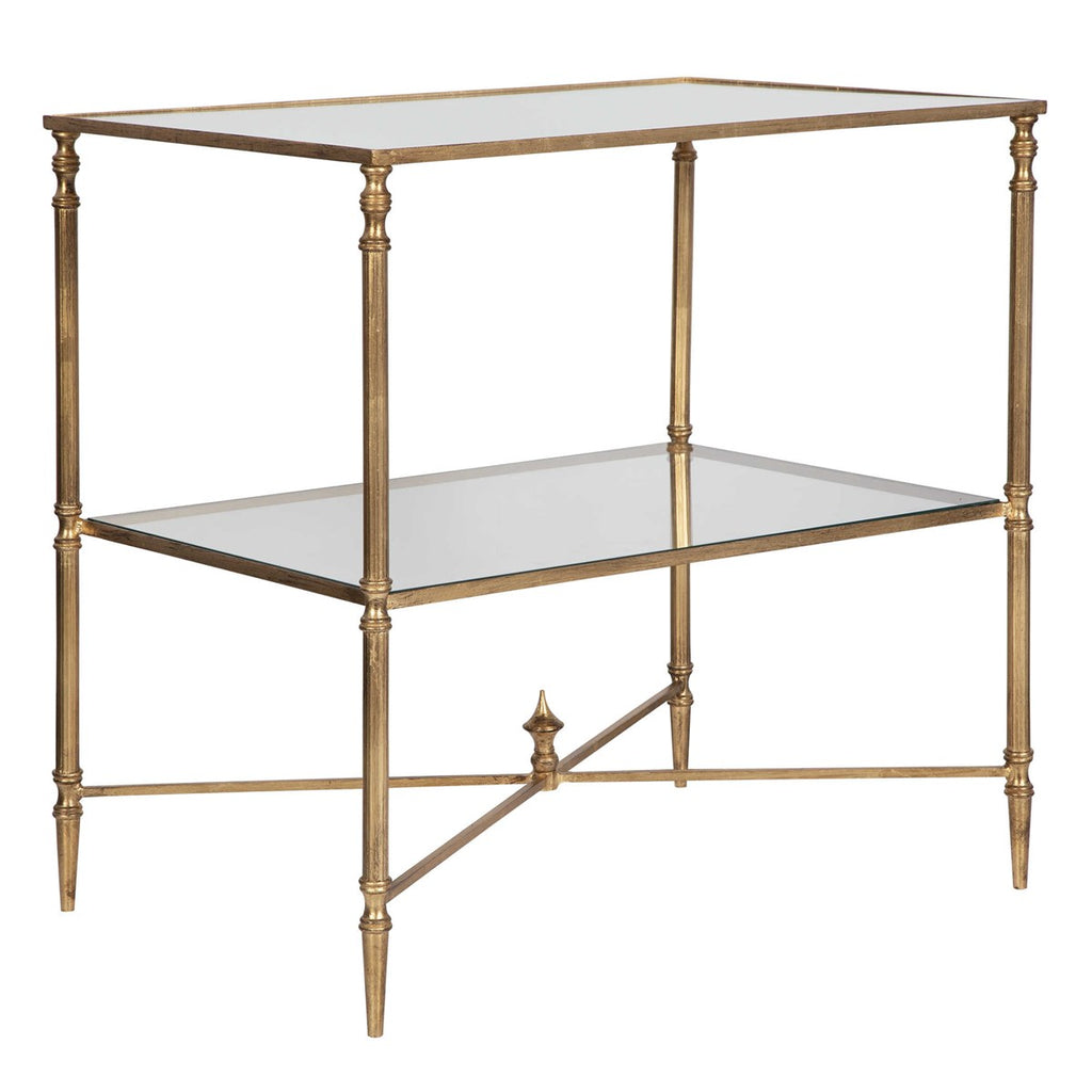 Henzler Mirrored Glass Lamp Table - Bombay Mercantile