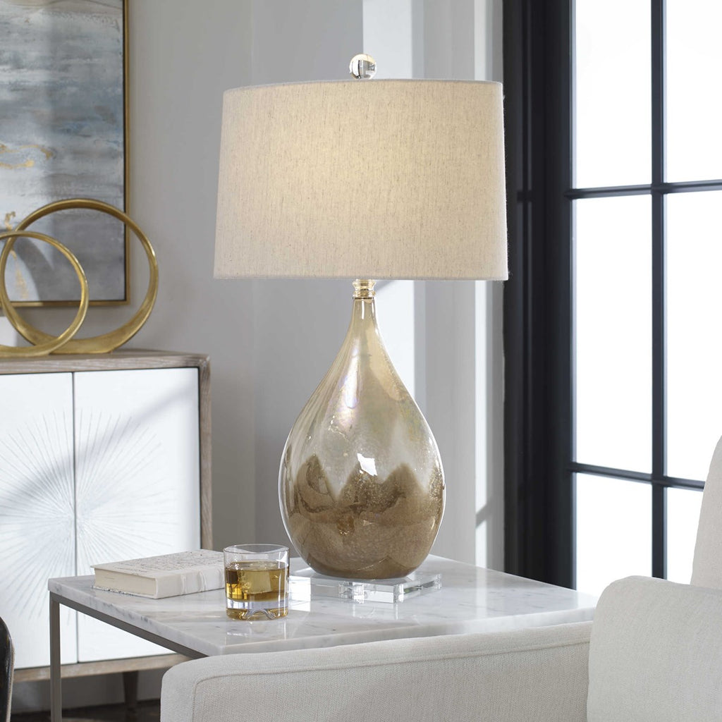 Flavian Glazed Ceramic Lamp - Bombay Mercantile