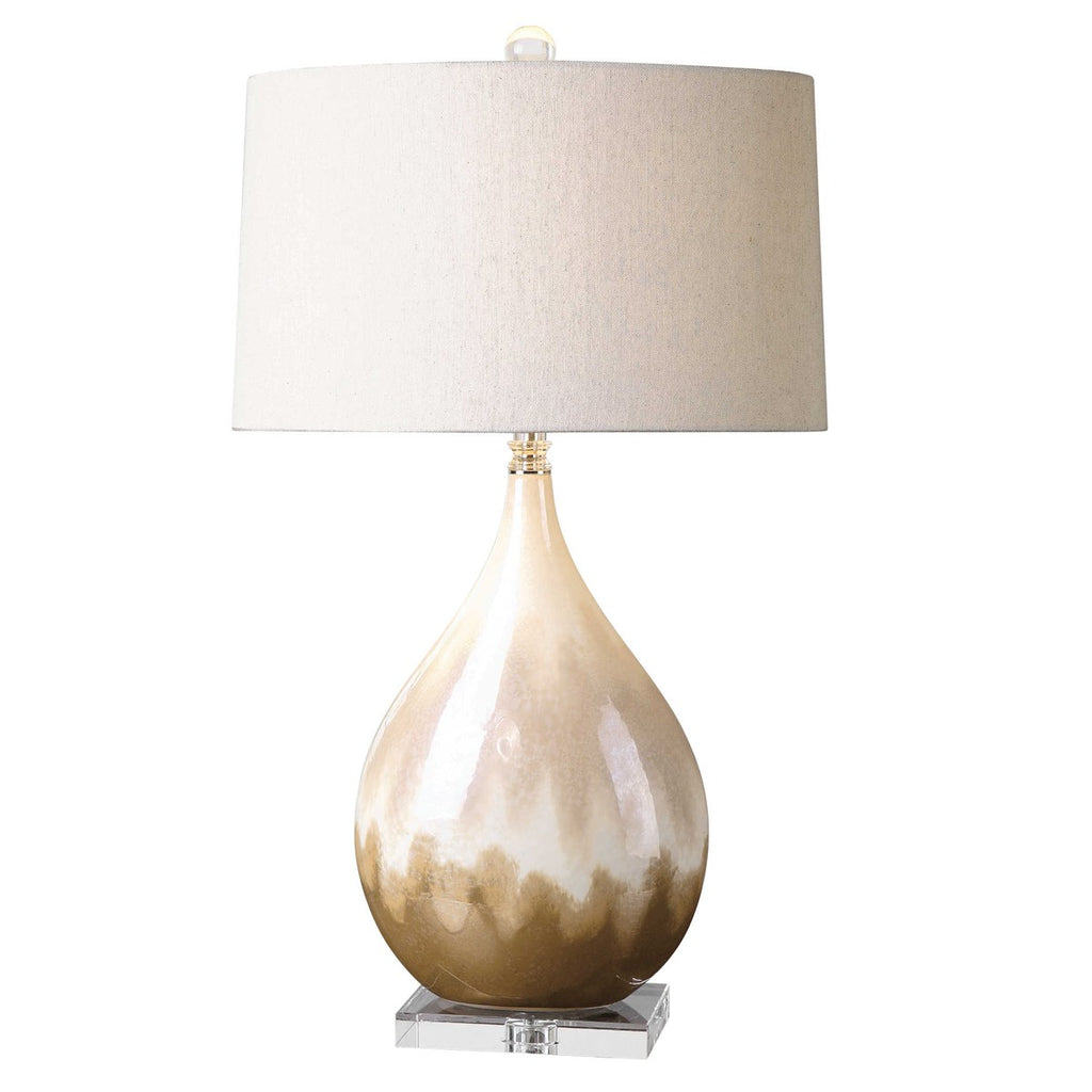 Flavian Glazed Ceramic Lamp - Bombay Mercantile