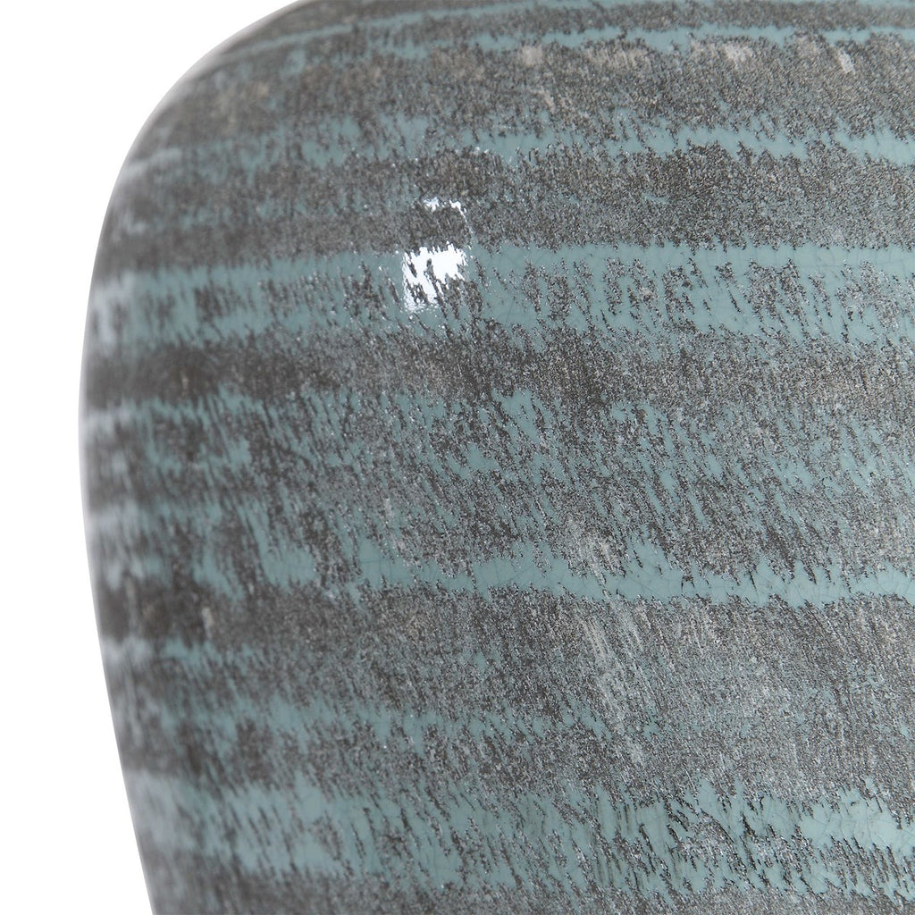 Pelia Light Aqua Table Lamp - Bombay Mercantile