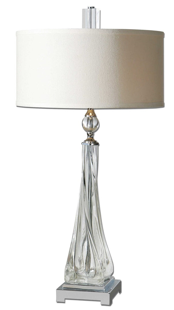 Grancona Twisted Glass Table Lamp - Bombay Mercantile