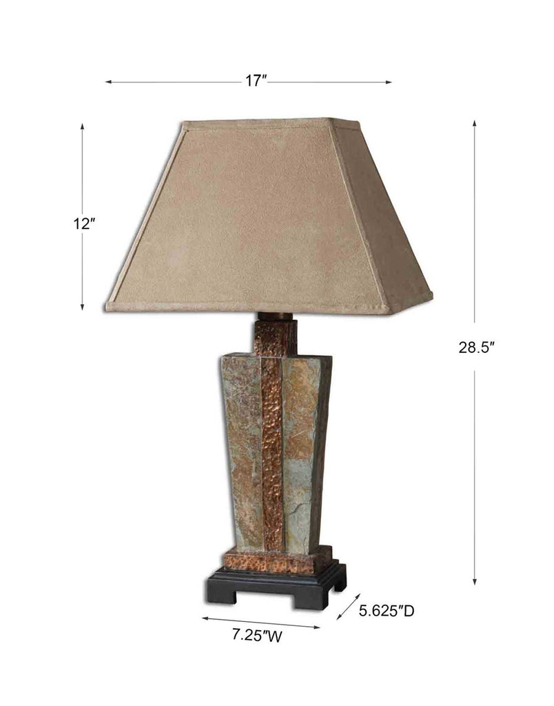 Slate Accent Lamp - Bombay Mercantile
