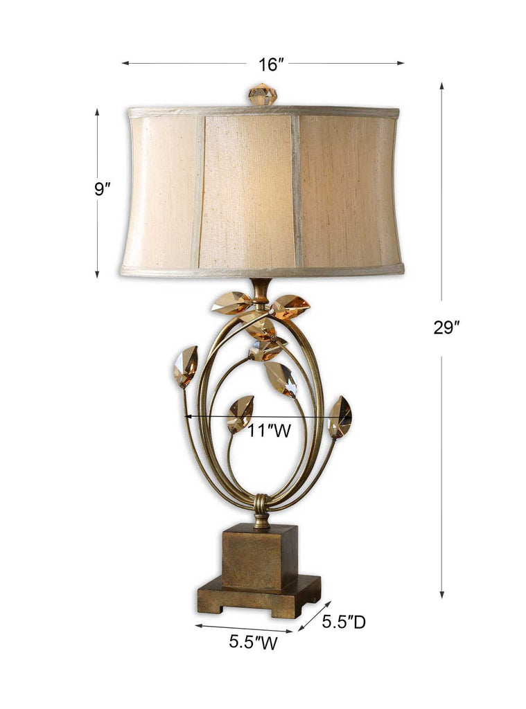 Alenya Gold Table Lamp - Bombay Mercantile