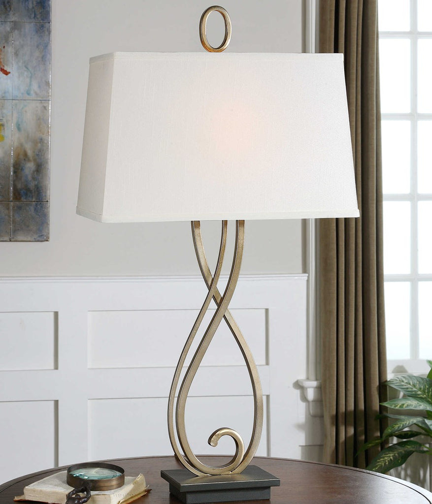 Ferndale Scroll Metal Lamp - Bombay Mercantile