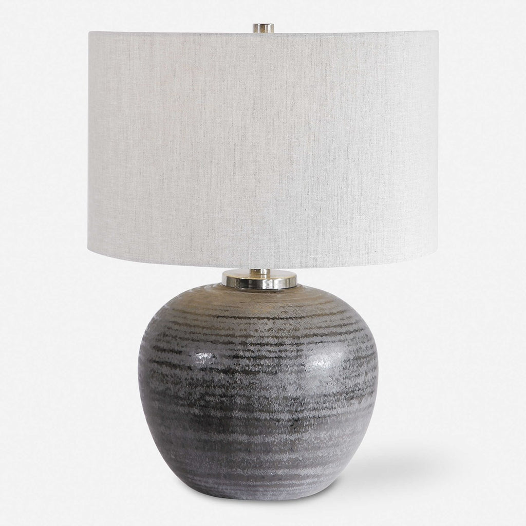 Mikkel Charcoal Table Lamp - Bombay Mercantile