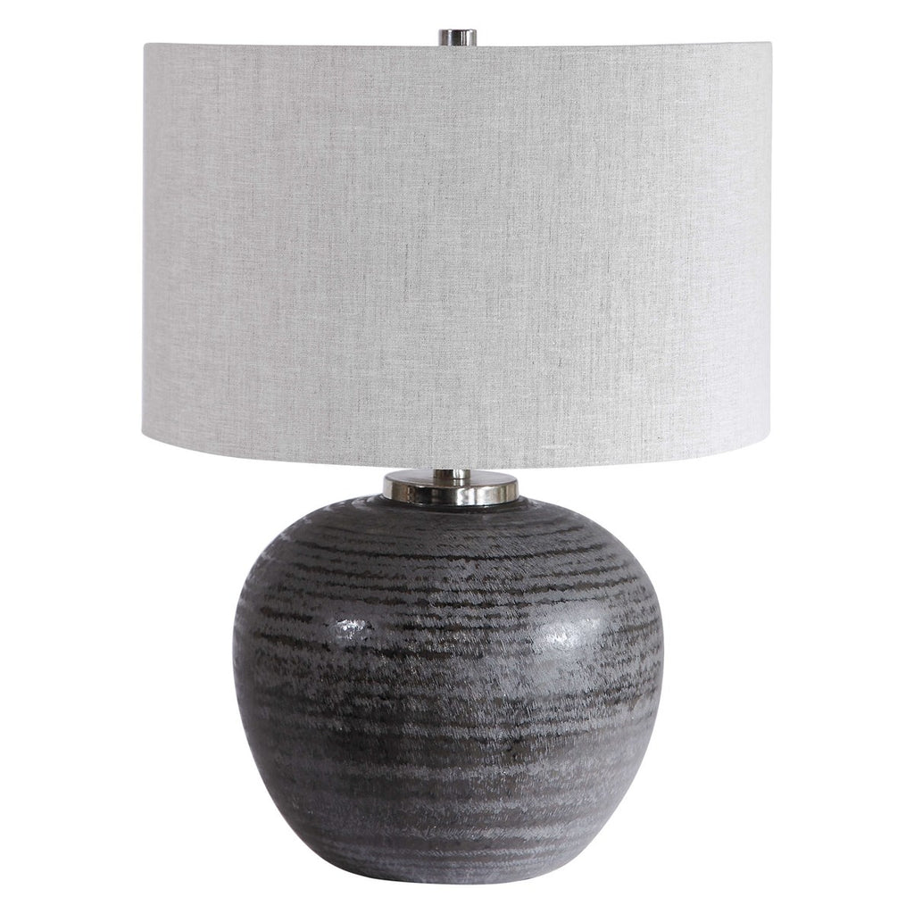 Mikkel Charcoal Table Lamp - Bombay Mercantile