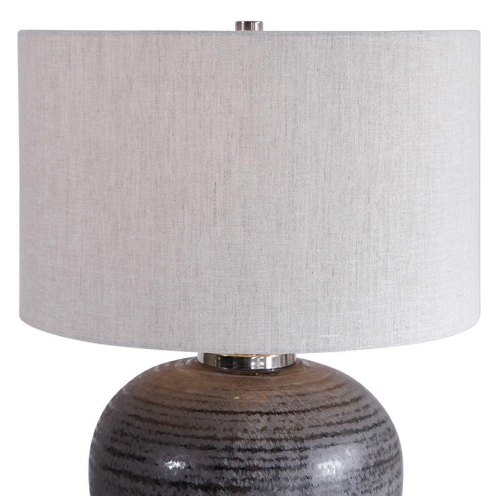 Mikkel Charcoal Table Lamp - Bombay Mercantile