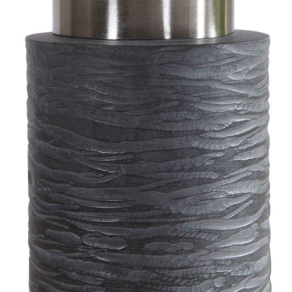 Strathmore Stone Gray Table Lamp - Bombay Mercantile