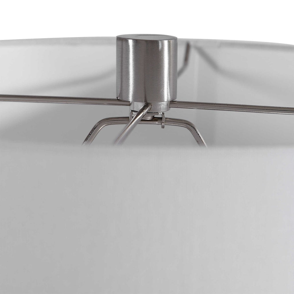 Strathmore Stone Gray Table Lamp - Bombay Mercantile
