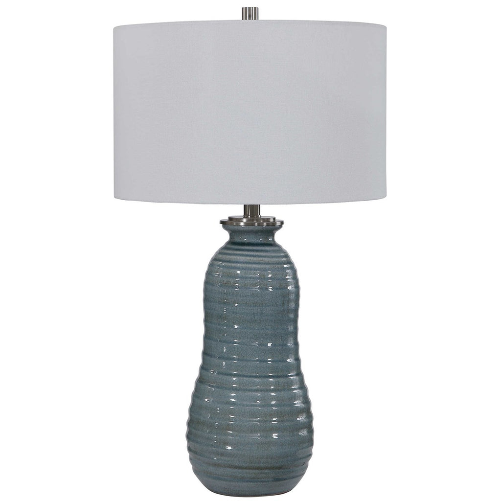 Zaila Light Blue Table Lamp - Bombay Mercantile