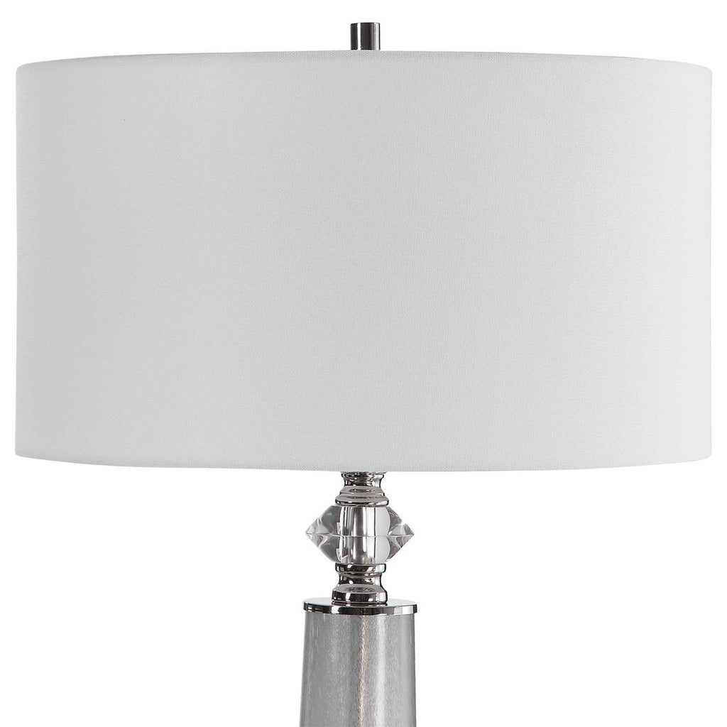 Grayton Frosted Art Table Lamp - Bombay Mercantile