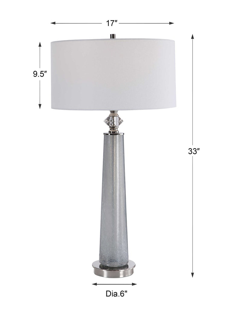 Grayton Frosted Art Table Lamp - Bombay Mercantile