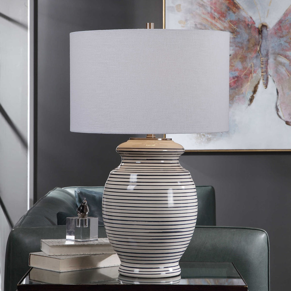 Marisa Off White Table Lamp - Bombay Mercantile