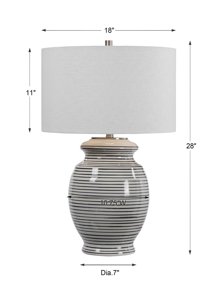 Marisa Off White Table Lamp - Bombay Mercantile