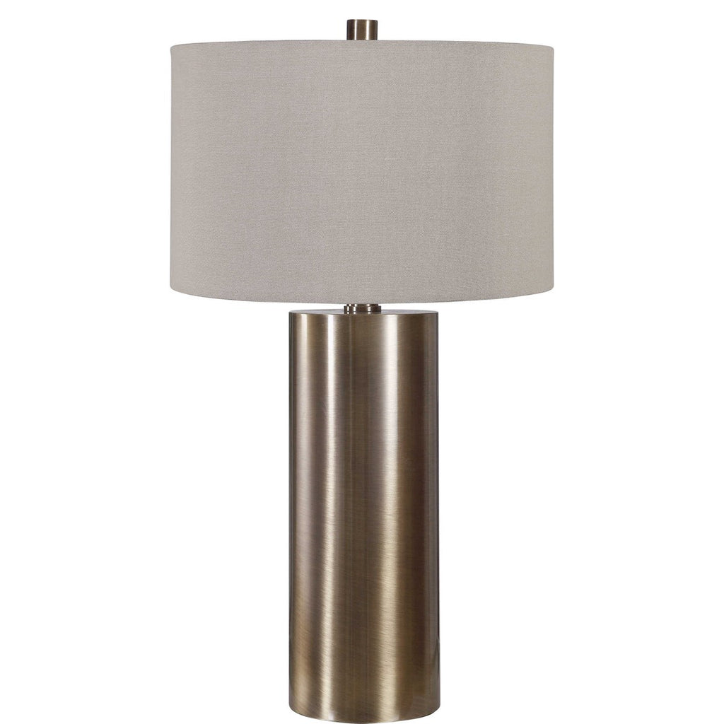 Taria Brushed Brass Table Lamp - Bombay Mercantile