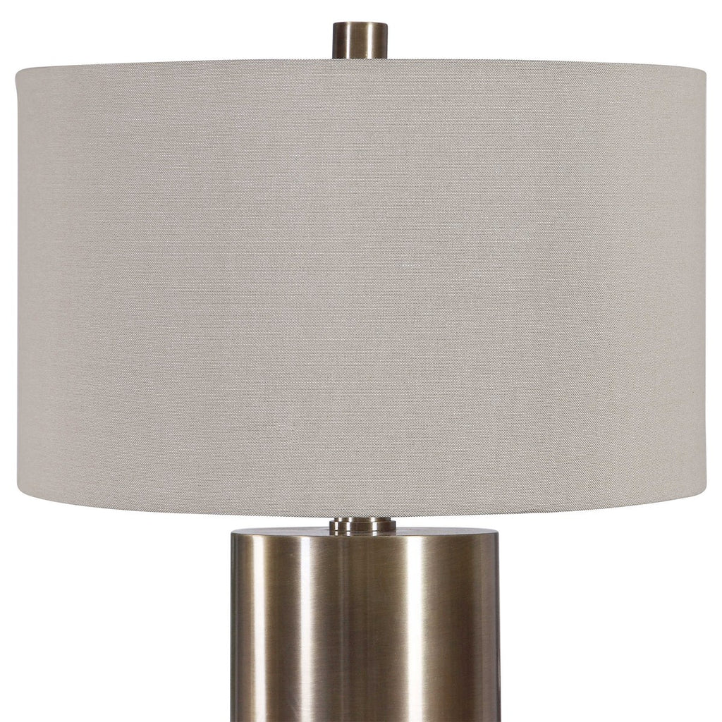 Taria Brushed Brass Table Lamp - Bombay Mercantile