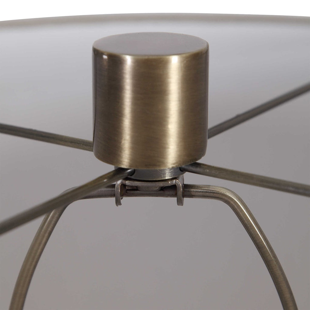 Taria Brushed Brass Table Lamp - Bombay Mercantile