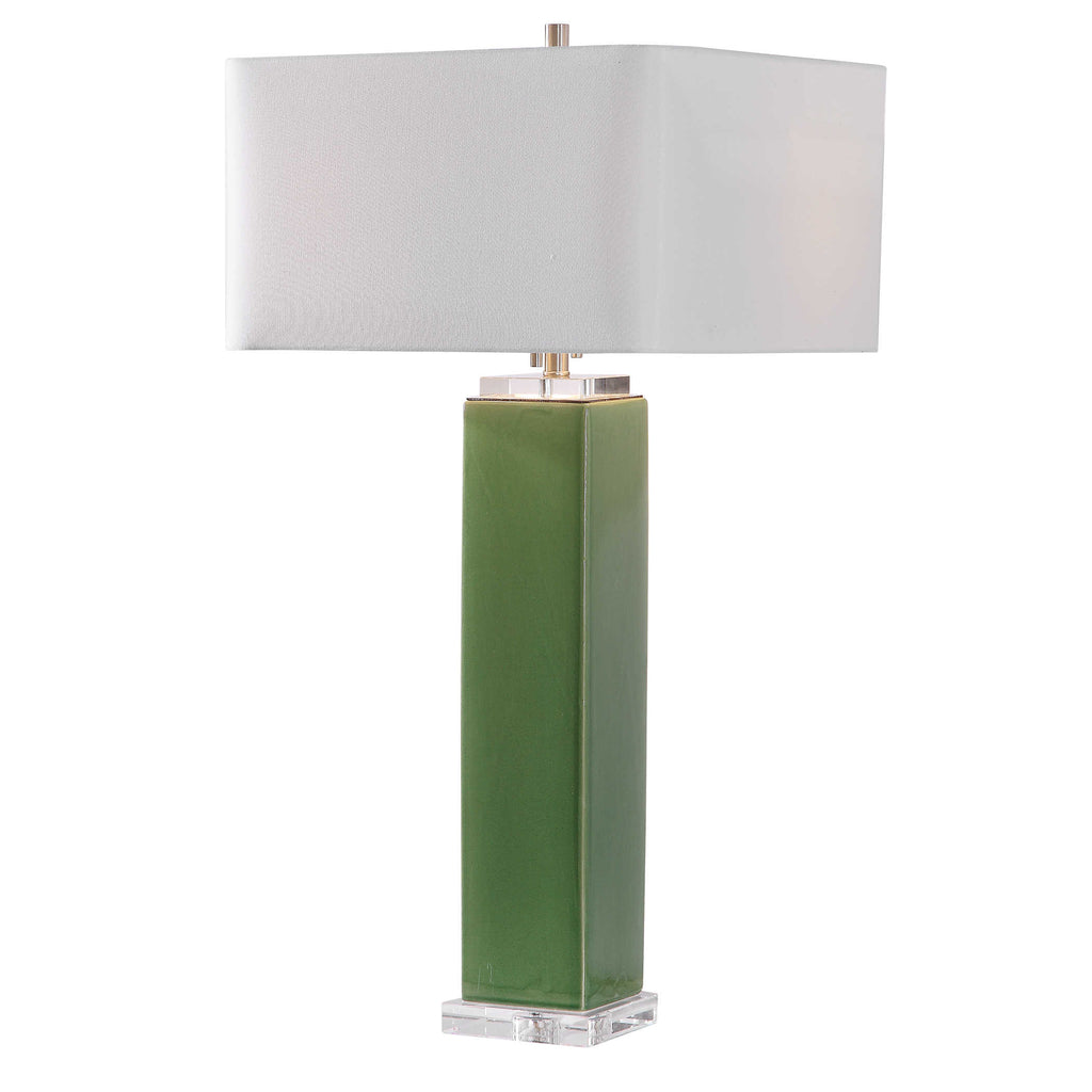 Aneeza Tropical Green Table Lamp - Bombay Mercantile