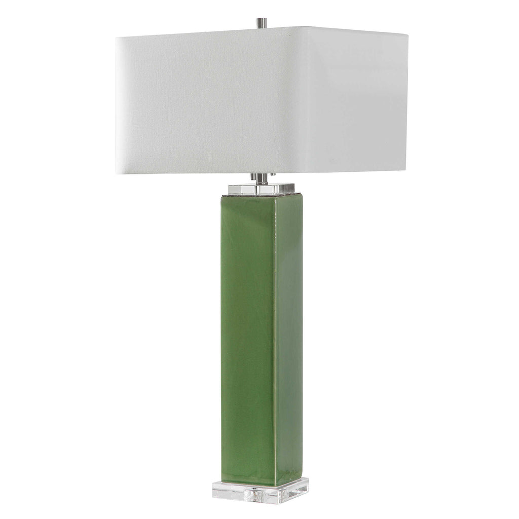 Aneeza Tropical Green Table Lamp - Bombay Mercantile