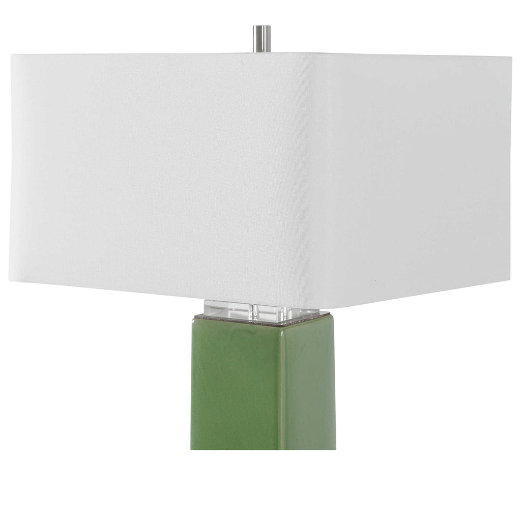 Aneeza Tropical Green Table Lamp - Bombay Mercantile