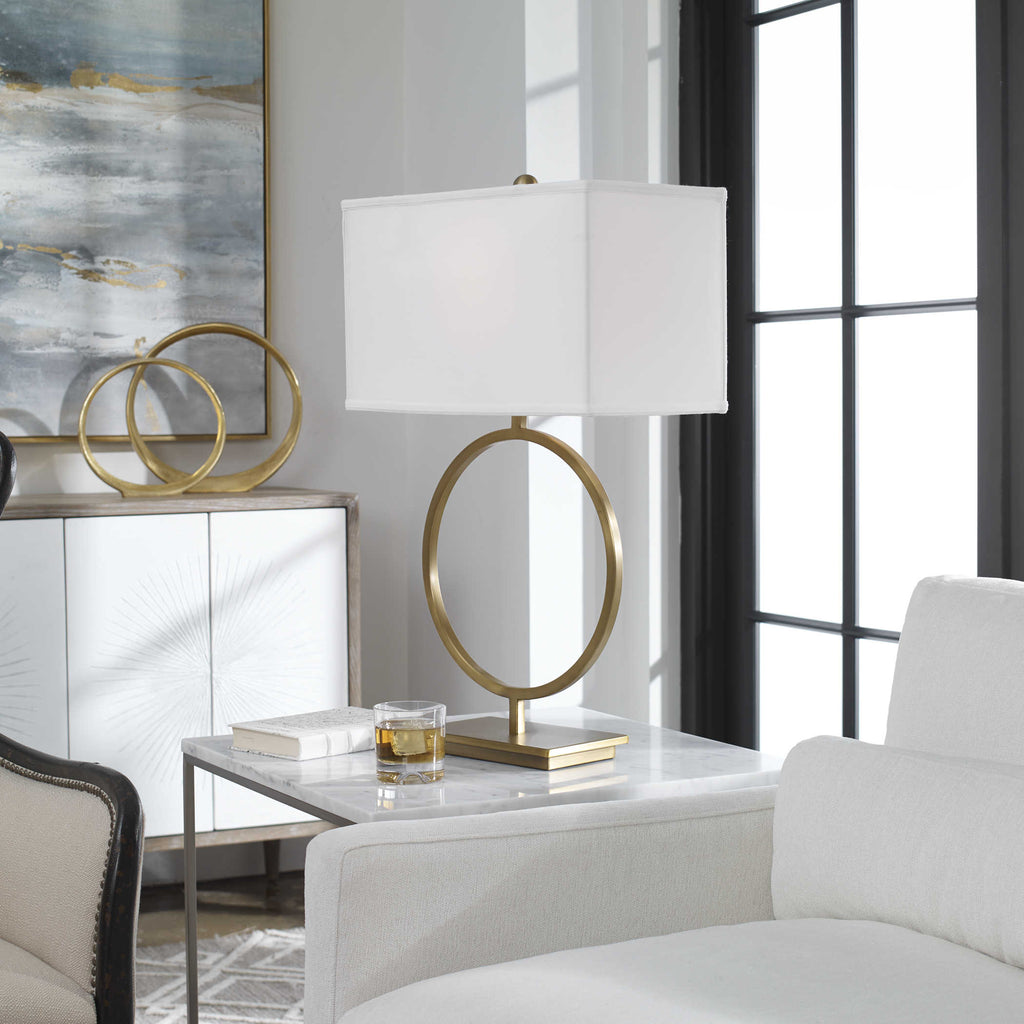 Duara Circle Table Lamp - Bombay Mercantile