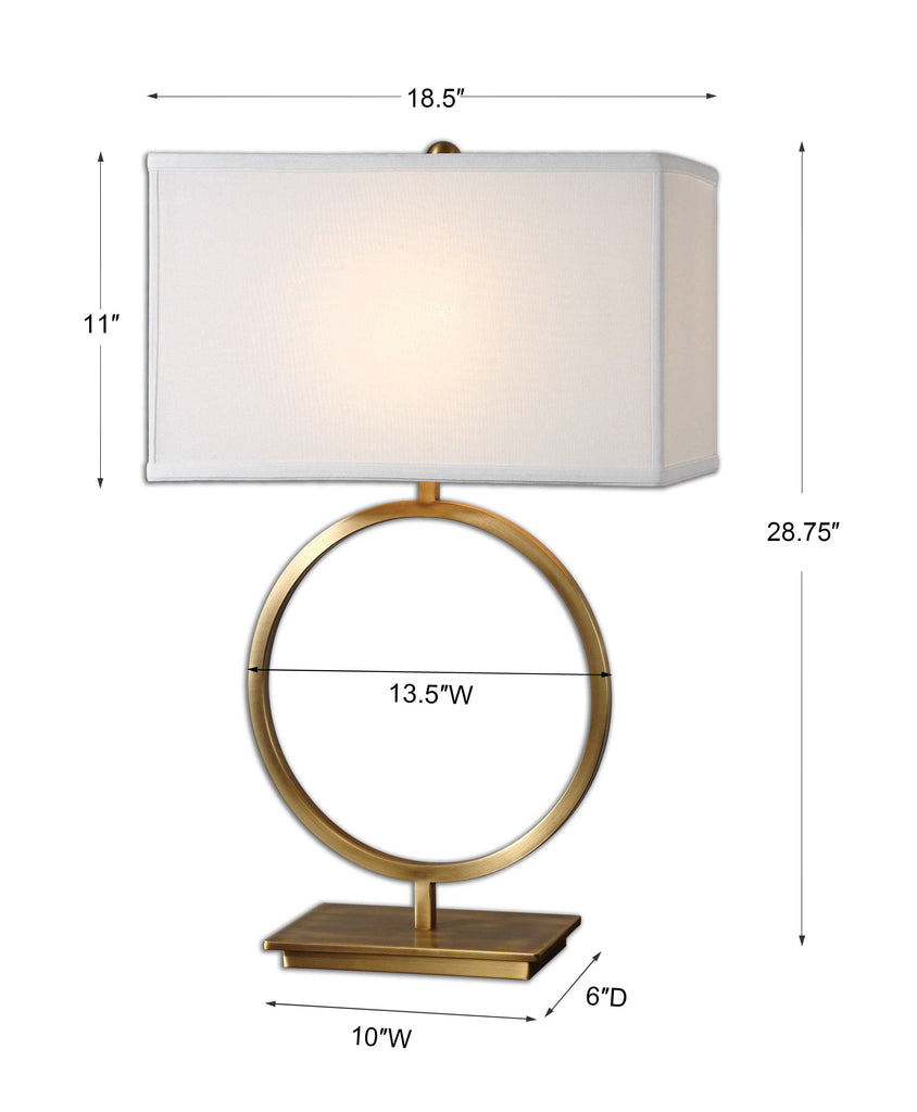 Duara Circle Table Lamp - Bombay Mercantile