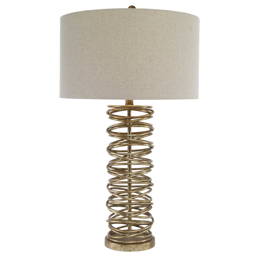 Amarey Metal Ring Table Lamp - Bombay Mercantile