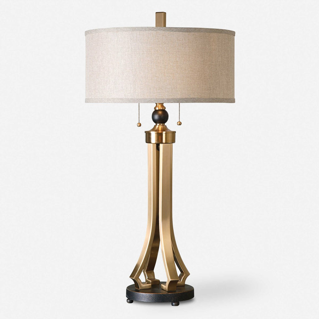 Selvino Brushed Brass Table Lamp - Bombay Mercantile