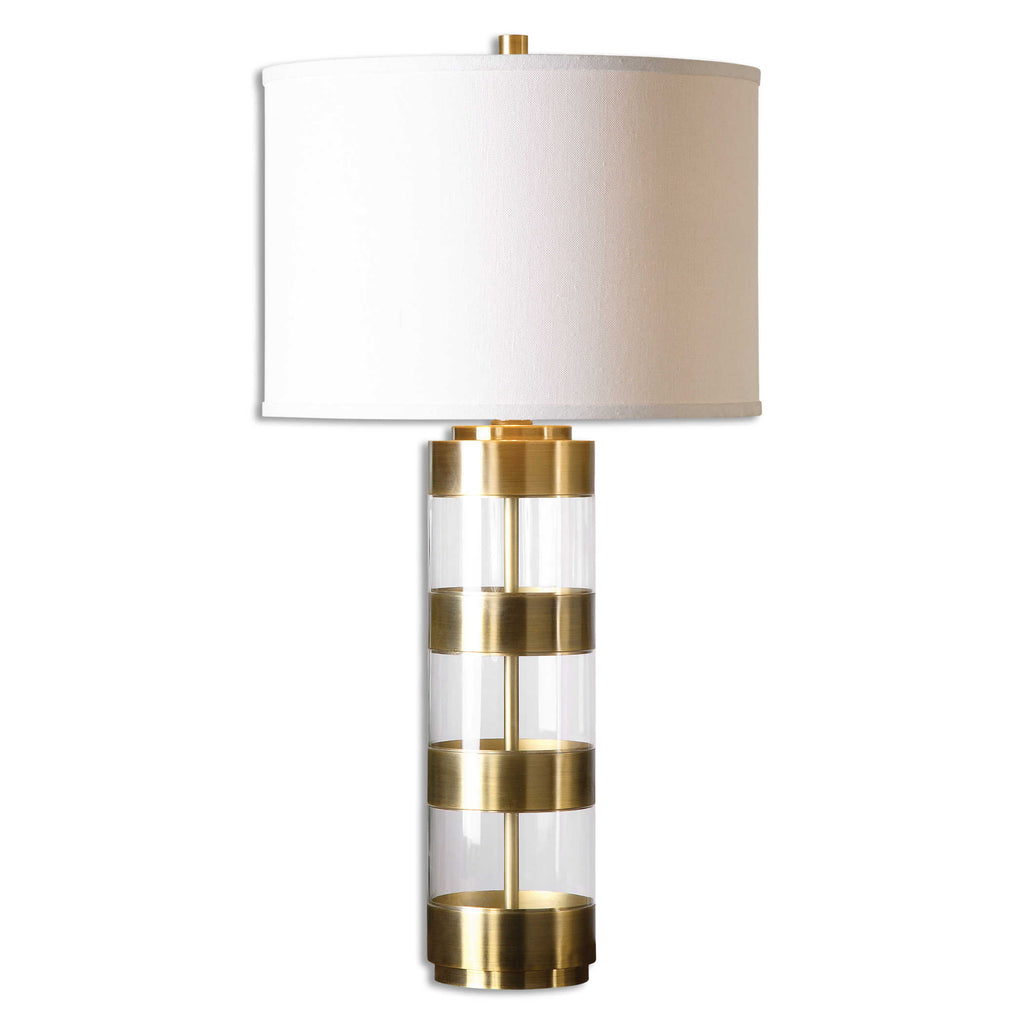 Angora Brushed Brass Table Lamp - Bombay Mercantile