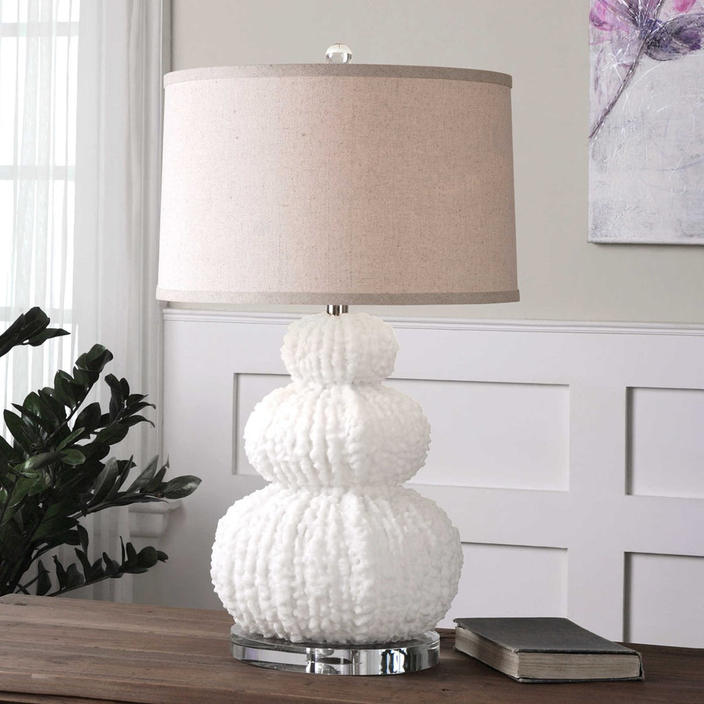 Fontanne Shell Ivory Table Lamp - Bombay Mercantile