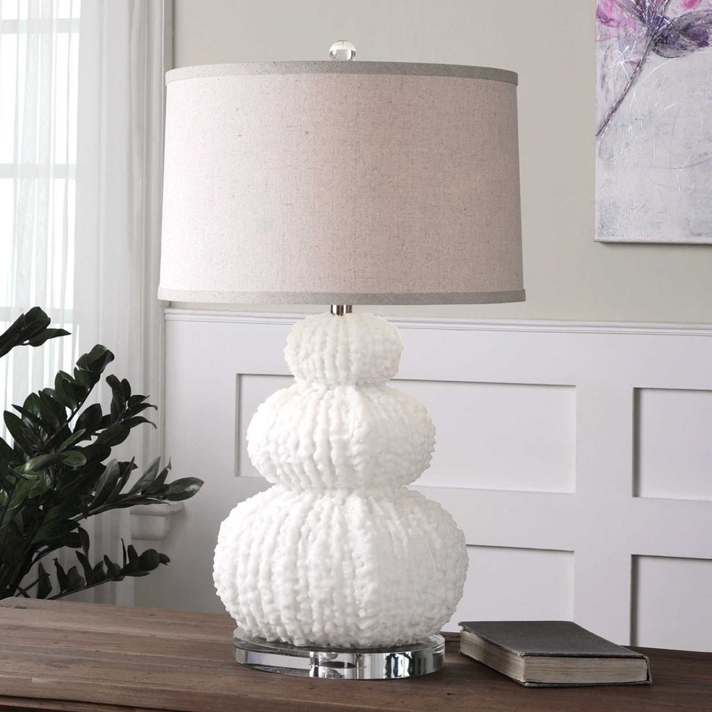 Fontanne Shell Ivory Table Lamp - Bombay Mercantile