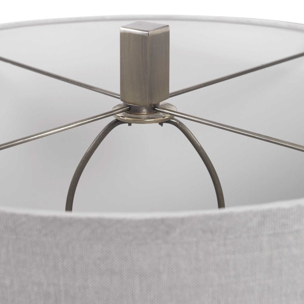 Vilminore Gray Glass Table Lamp - Bombay Mercantile