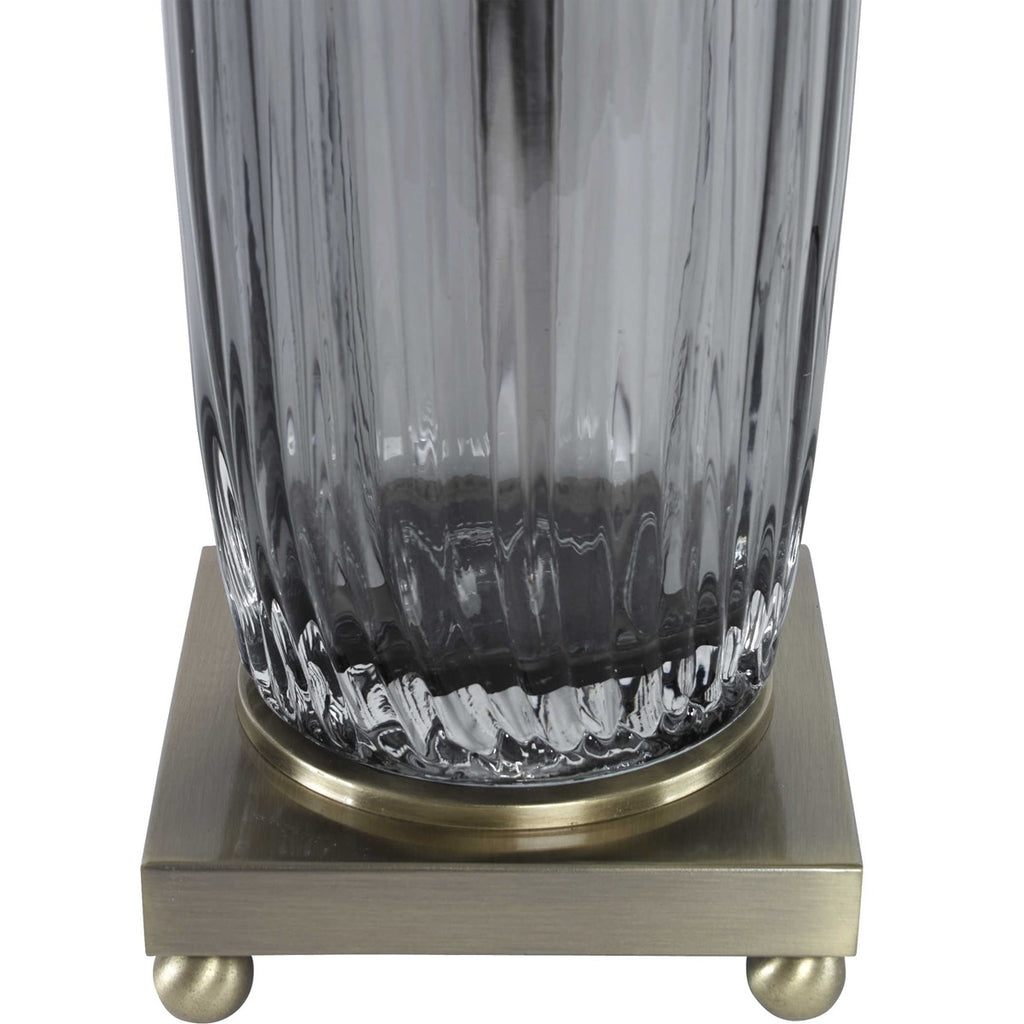 Vilminore Gray Glass Table Lamp - Bombay Mercantile