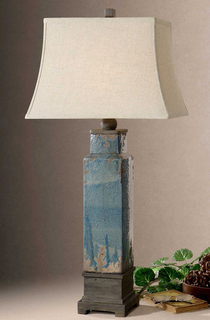 Soprana Blue Table Lamp - Bombay Mercantile