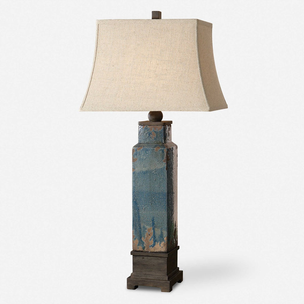 Soprana Blue Table Lamp - Bombay Mercantile