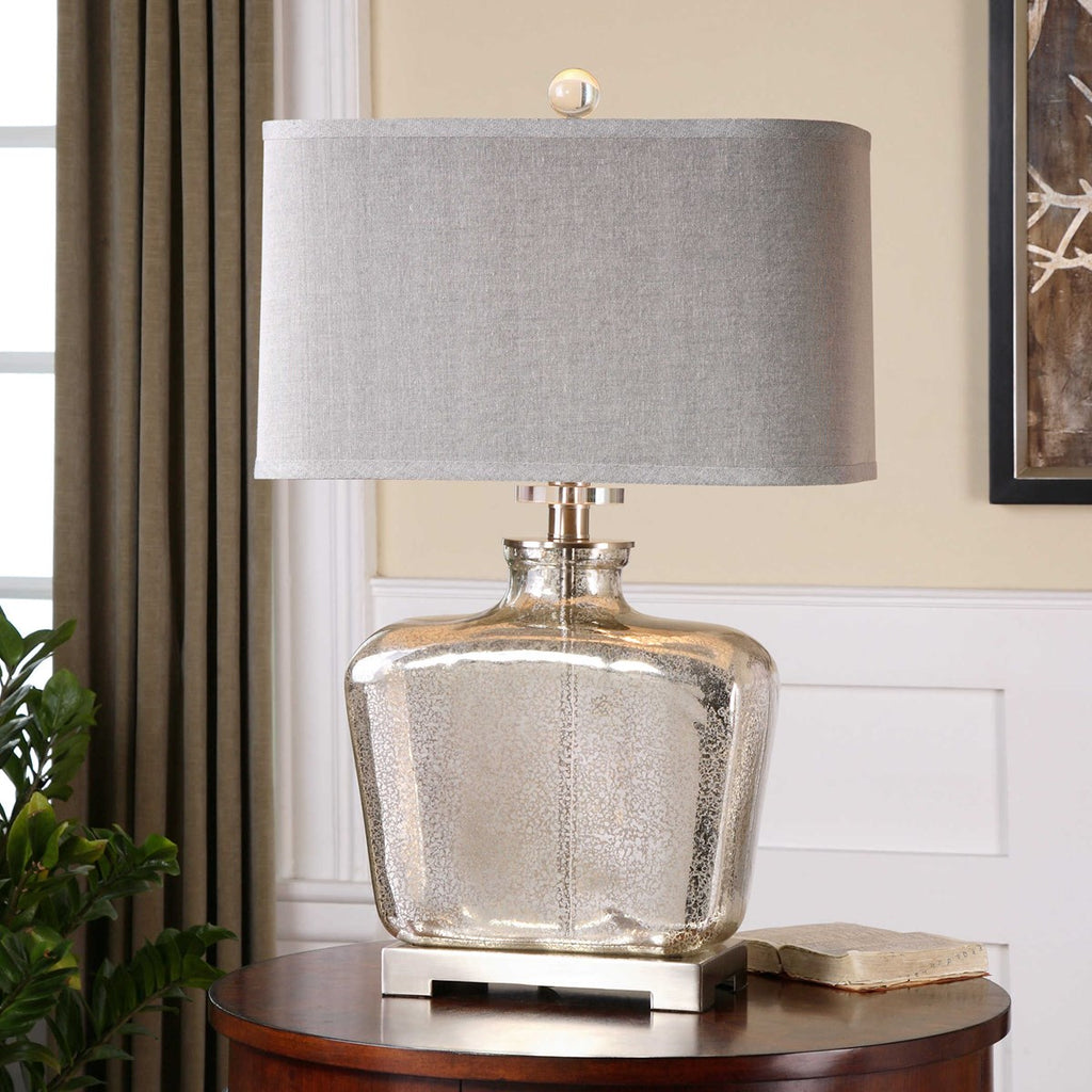 Molinara Mercury Glass Table Lamp - Bombay Mercantile