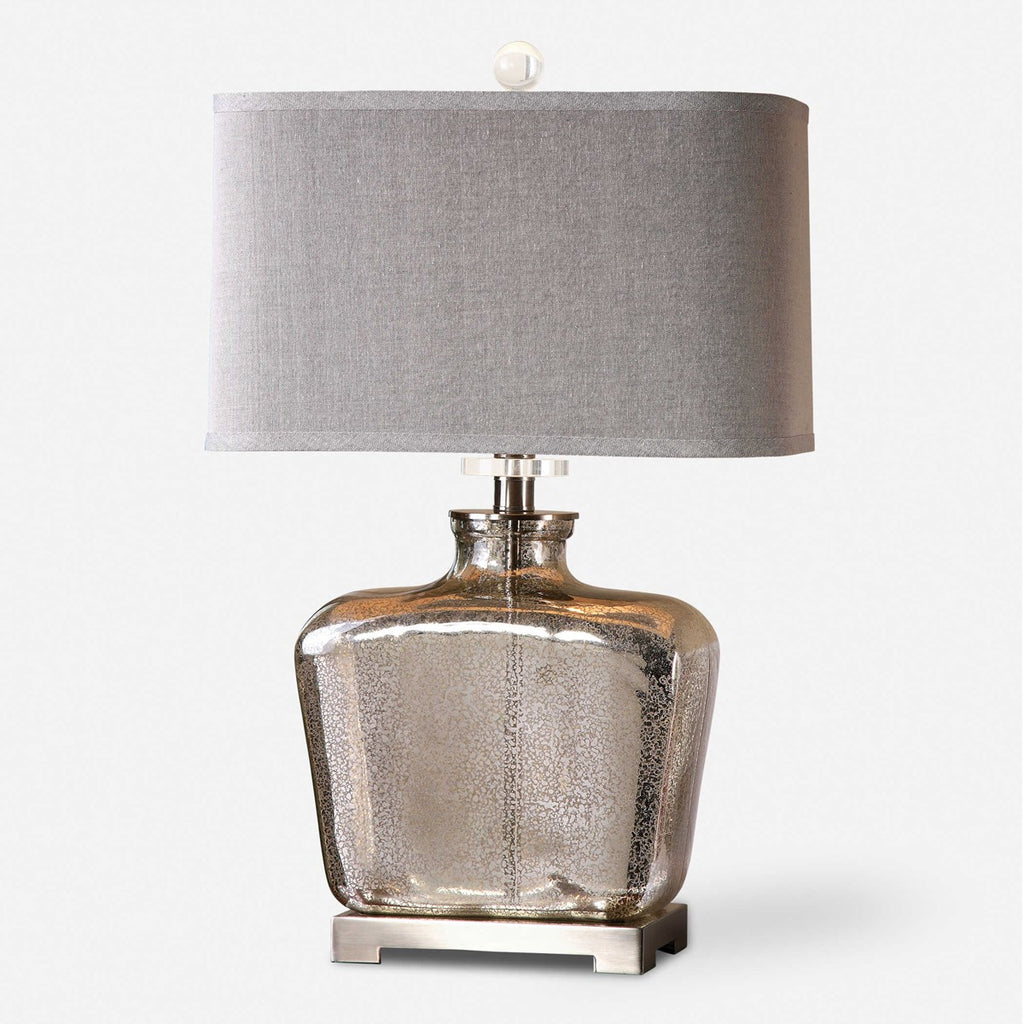 Molinara Mercury Glass Table Lamp - Bombay Mercantile