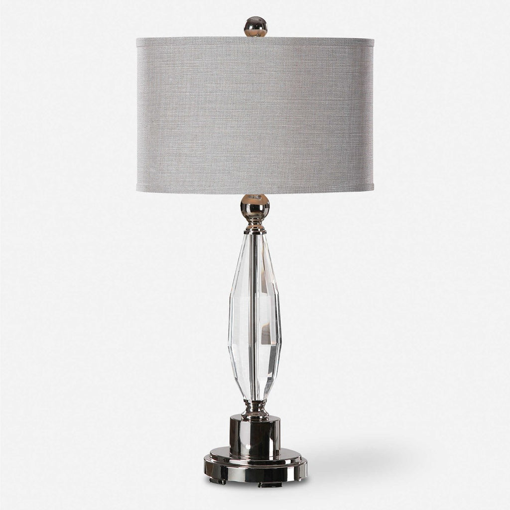 Torlino Cut Crystal Lamp - Bombay Mercantile