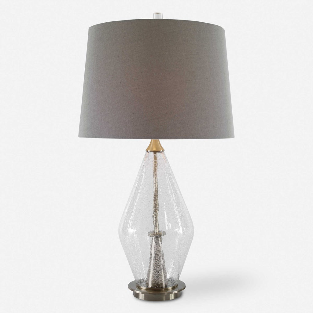 Spezzano Crackled Glass Lamp - Bombay Mercantile