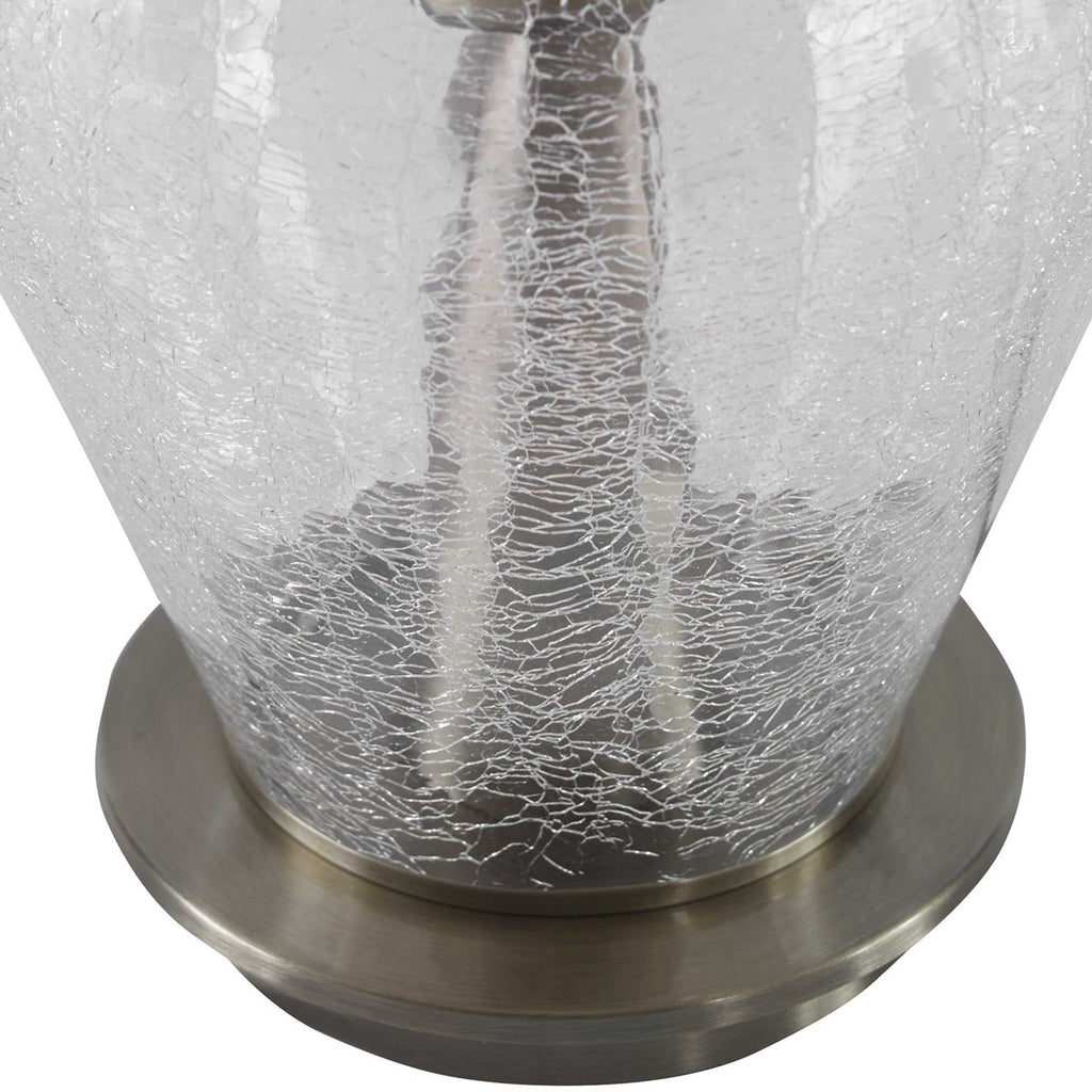 Spezzano Crackled Glass Lamp - Bombay Mercantile