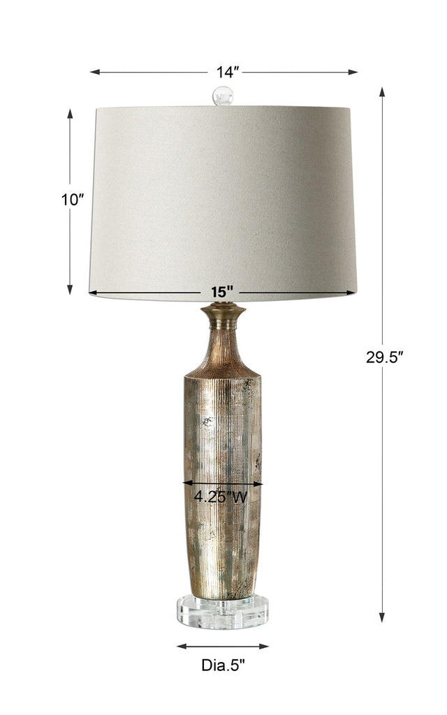 Valdieri Metallic Bronze Lamp - Bombay Mercantile