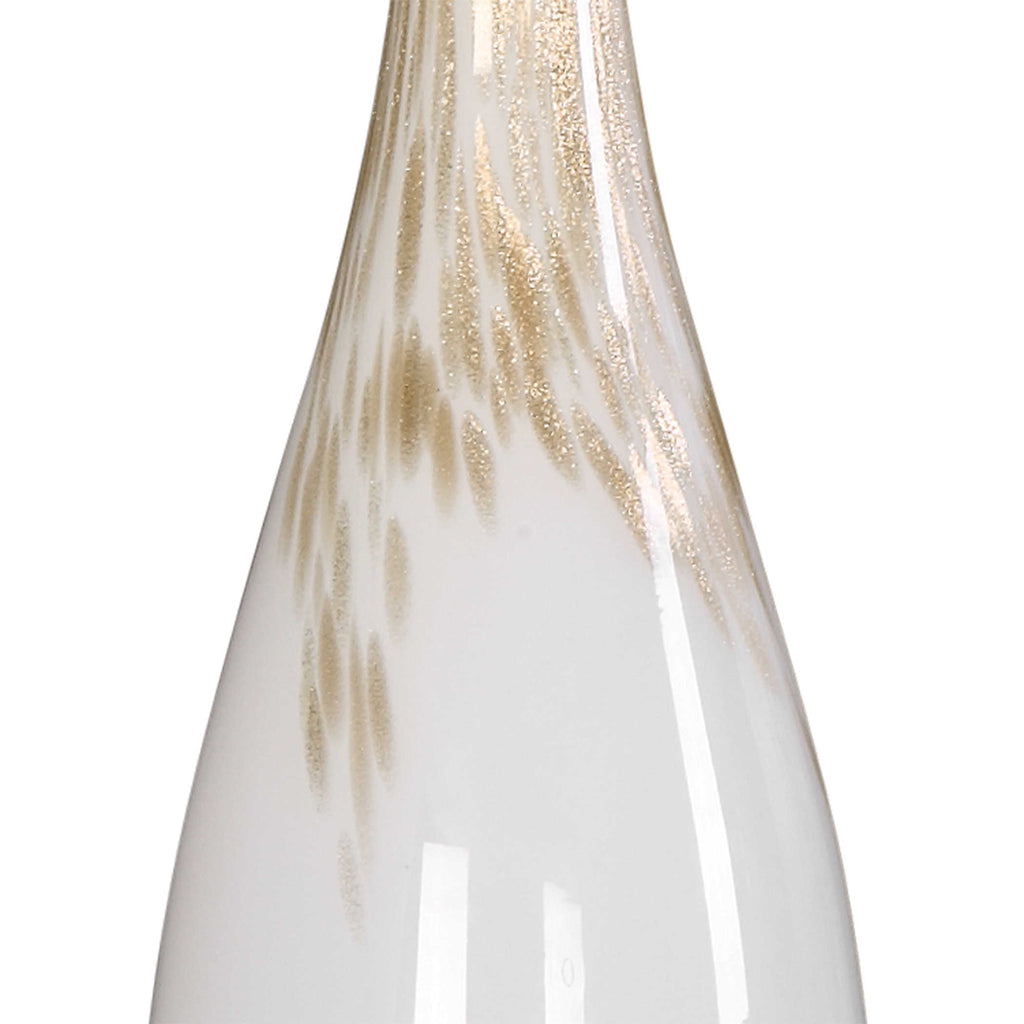 Cardoni White Glass Table Lamp - Bombay Mercantile