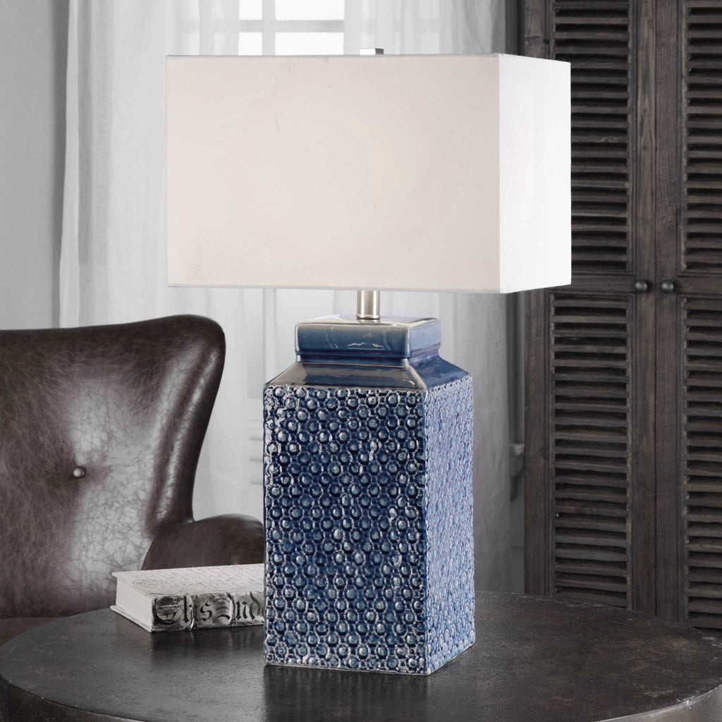 Pero Sapphire Blue Lamp - Bombay Mercantile