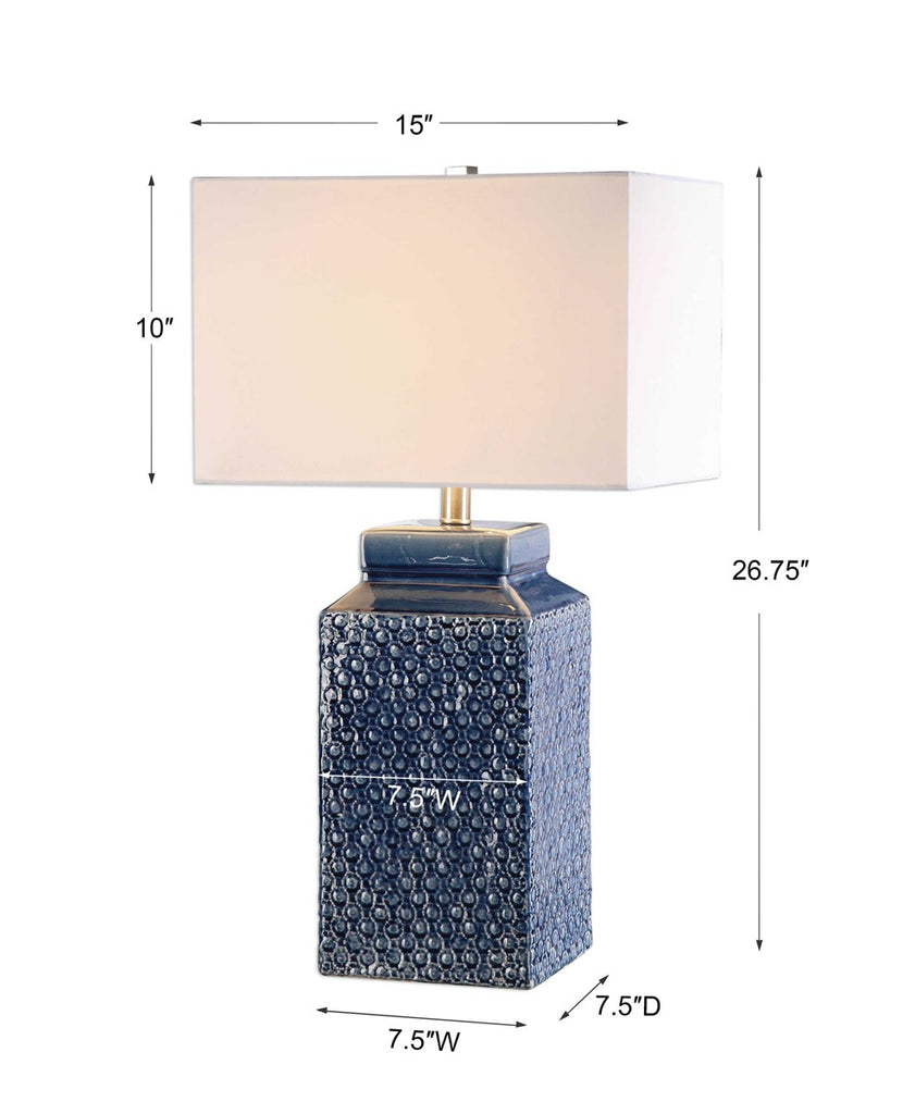 Pero Sapphire Blue Lamp - Bombay Mercantile