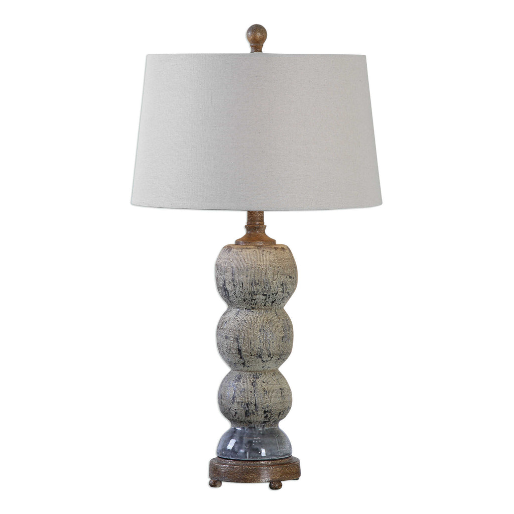 Amelia Textured Ceramic Lamp - Bombay Mercantile